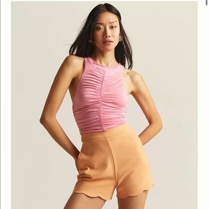 Anthropologie PILCRO RUCHED REVERSIBLE TANK